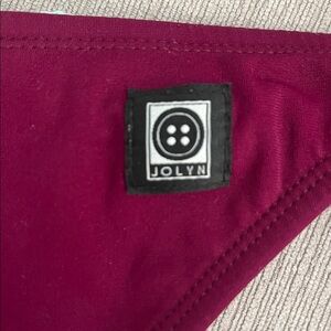 Jolyn Maroon Training Bikini Bottoms